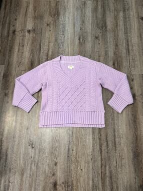 Maeve Anthropologie Women's The Tillie V-Neck Pullover Sweater Size Small